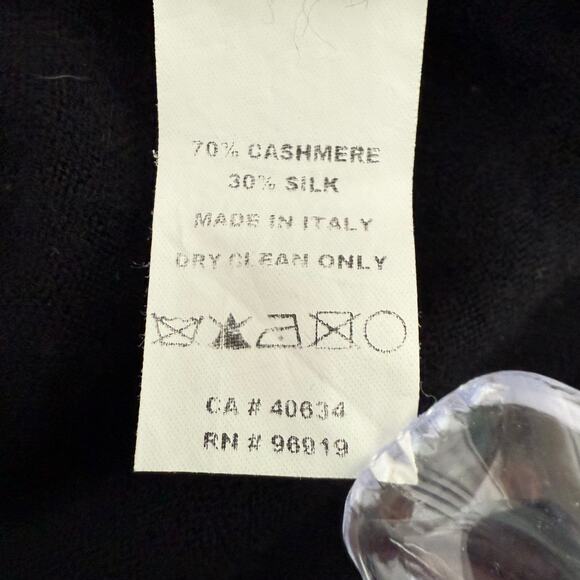 Marc Jacobs Black Cashmere Silk Blend Cardigan Sweater Women’s S Y2K Designer - Picture 5 of 6